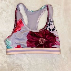 Floral girls size M sports bra, Old Navy Active.